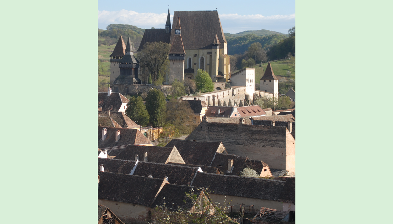 Biertan. The Village and the fortified church